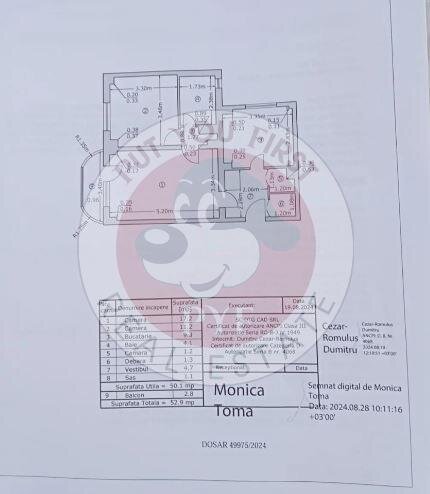Margeanului | Apartament 2 camere | Semidec | 53mp | B12098